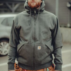 Rain Defender™ Relaxed Fit Midweight Sherpa-Lined Full-Zip Sweatshirt