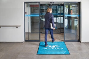 super-print entrematta med tryck