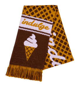 Dubbelstickad halsduk