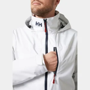 Men's Crew Hooded Sailing Jacket 2.0 helly hansen vit