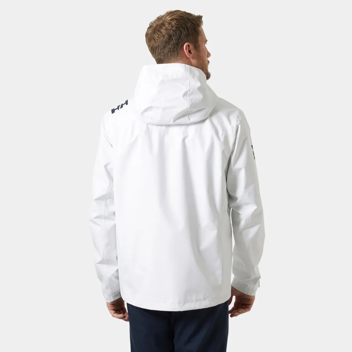helly hansen seglarjacka Men's Crew Hooded Sailing Jacket vit