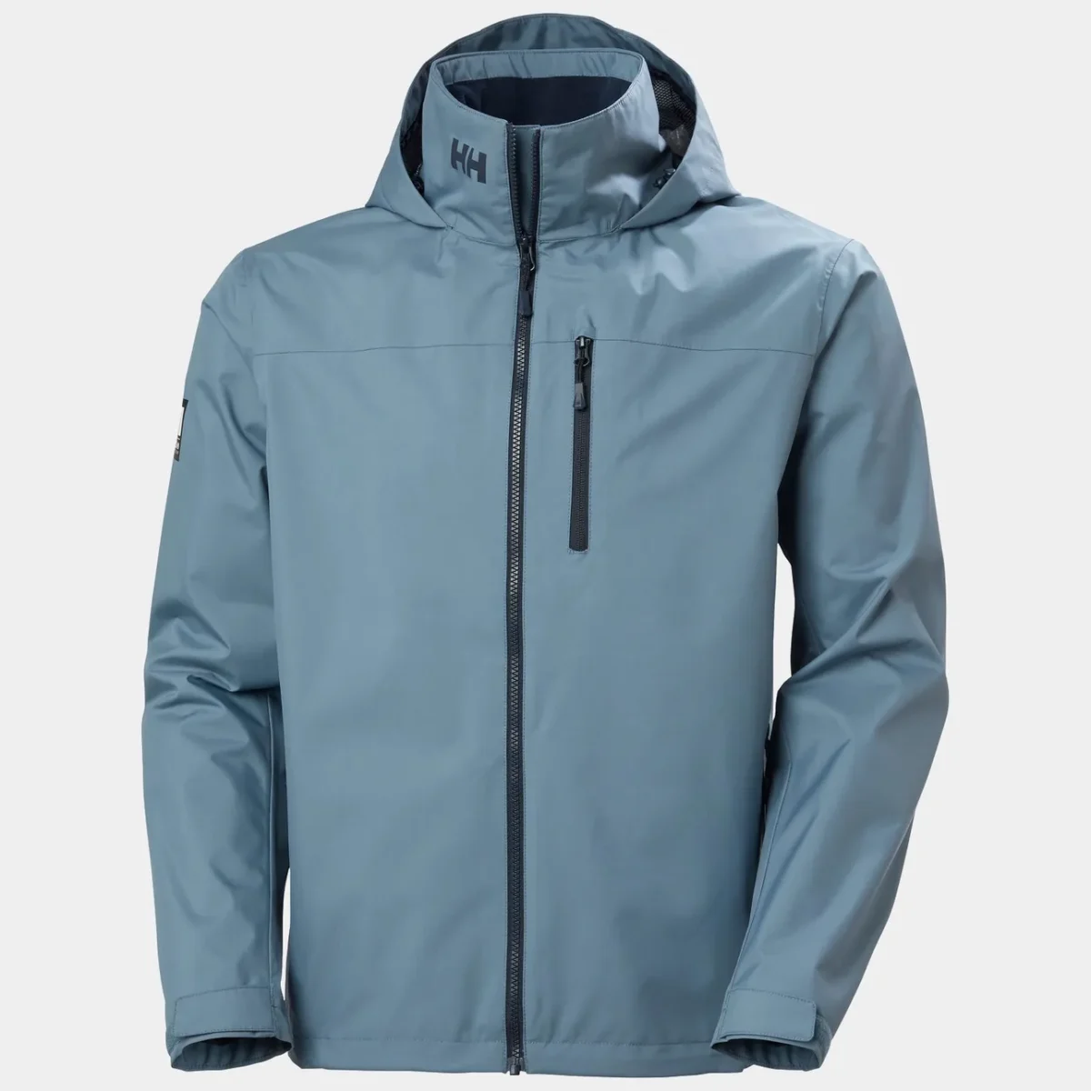 helly hansen seglarjacka Men's Crew Hooded Sailing Jacket washed navy