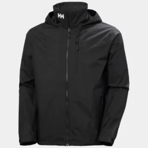 helly hansen svart seglarjacka med huva
