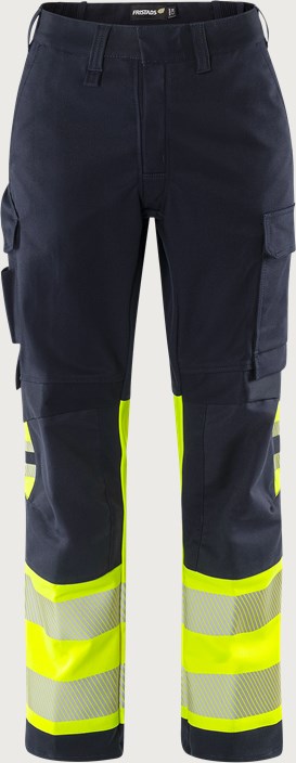 Fristads Flamestat Green stretchbyxa 2955 GFS klass 1, dam – Varsel Gul/Marinblå (171)