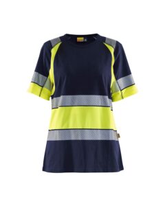 Blåkläder 3410-1030 Varsel-T-Shirt Dam – Marinblå/Varselgul