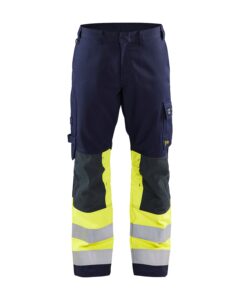 Blåkläder 1478-1514 Byxa Multinorm – Marinblå/Varselgul
