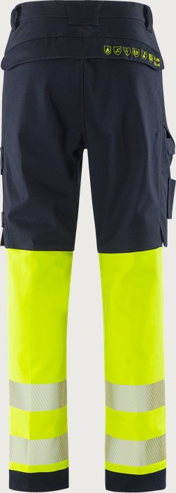 Fristads Flamestat Green stretchbyxa 2954 GFS, klass 1 – Varsel Gul/Marinblå (171)