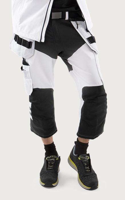 Fristads Piratbyxa stretch 2761 LWS – Vit/Svart (969)