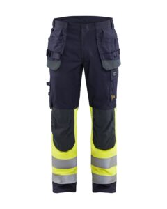 Blåkläder 1489-1512 Byxa Multinorm Inherent – Marinblå/Varselgul