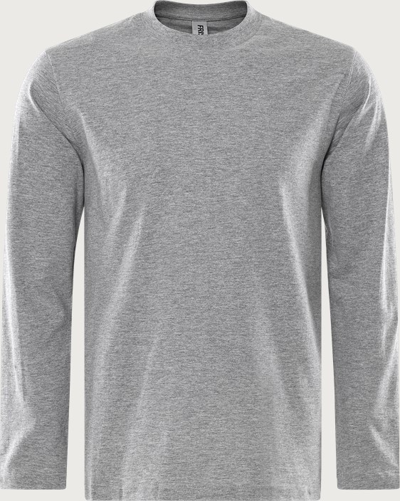 Fristads Acode heavy långärmad T-shirt 1914 HSJ – Ljusgrå (910)