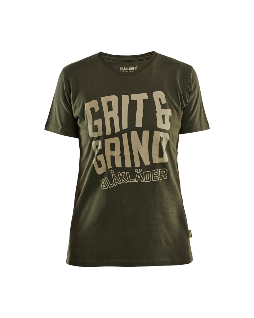 Blåkläder 9409-1042 T-shirt Grit and Grind Dam – Skogsgrön
