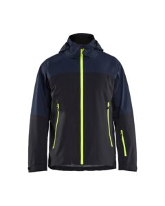 Blåkläder 4980-1916 STRIKER Skaljacka Stretch – Mörk marinblå/varselgul
