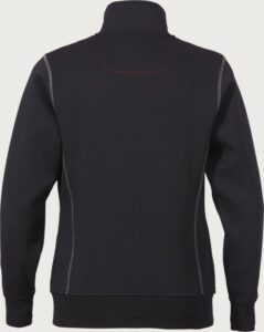 Fristads Acode sweatshirt-jacka 1748 DF, dam – Svart (940)