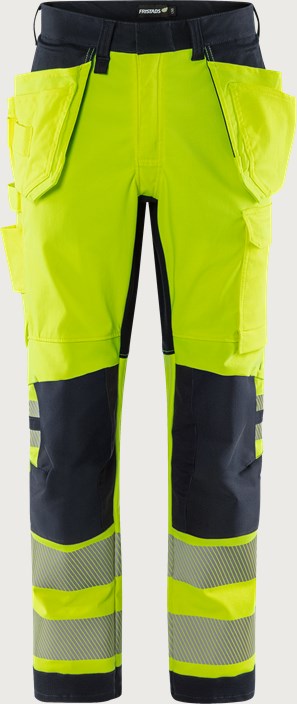 Fristads Flamestat Green hantverkarbyxa stretch 2952 GFS, klass 2 – Varsel Gul/Marinblå (171)