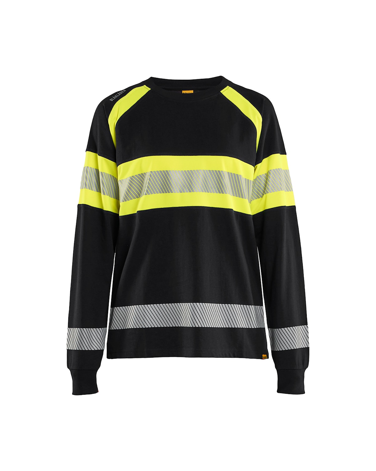 Blåkläder 3610-1030 Långärmad T-shirt Varsel Dam – Svart/Varselgul