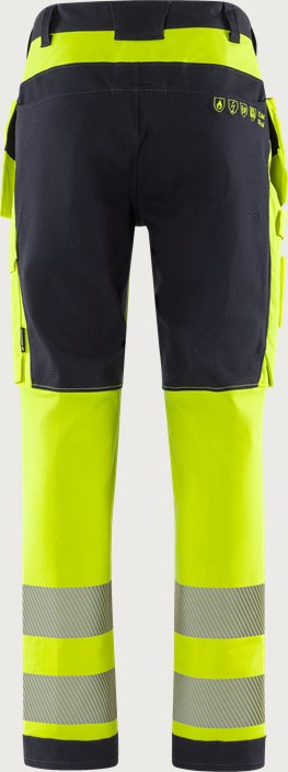 Fristads Flamestat Green hantverkarbyxa stretch 2952 GFS, klass 2 – Varsel Gul/Marinblå (171)
