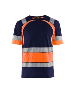 Blåkläder 3421-1030 Varsel-T-Shirt – Marinblå/Varselorange