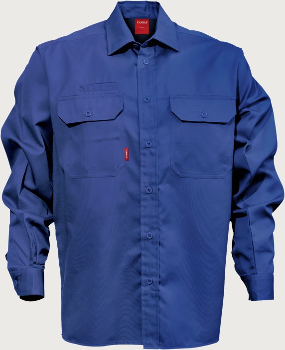 Fristads Kansas skjorta bomull 7386 BKS – Royalblå (530)