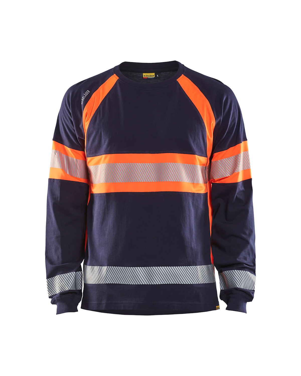 Blåkläder 3510-1030 Långärmad T-shirt varsel – Marinblå/Varselorange