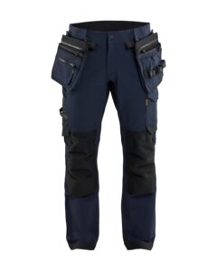 Blåkläder 1745-1645 ToolRig™ Hantverksbyxa 4-vägsstretch – Mörk marinblå/Svart
