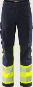 Fristads Flamestat Green stretchbyxa 2954 GFS, klass 1 – Varsel Gul/Marinblå (171)