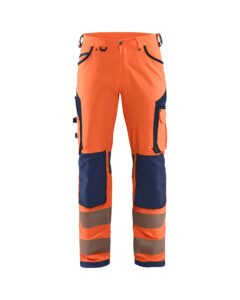 Blåkläder 1197-1642 Varselbyxa 4-vägsstretch – Varselorange/Marinblå