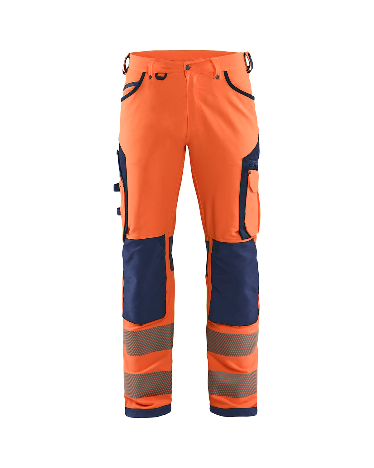 Blåkläder 1197-1642 Varselbyxa 4-vägsstretch – Varselorange/Marinblå