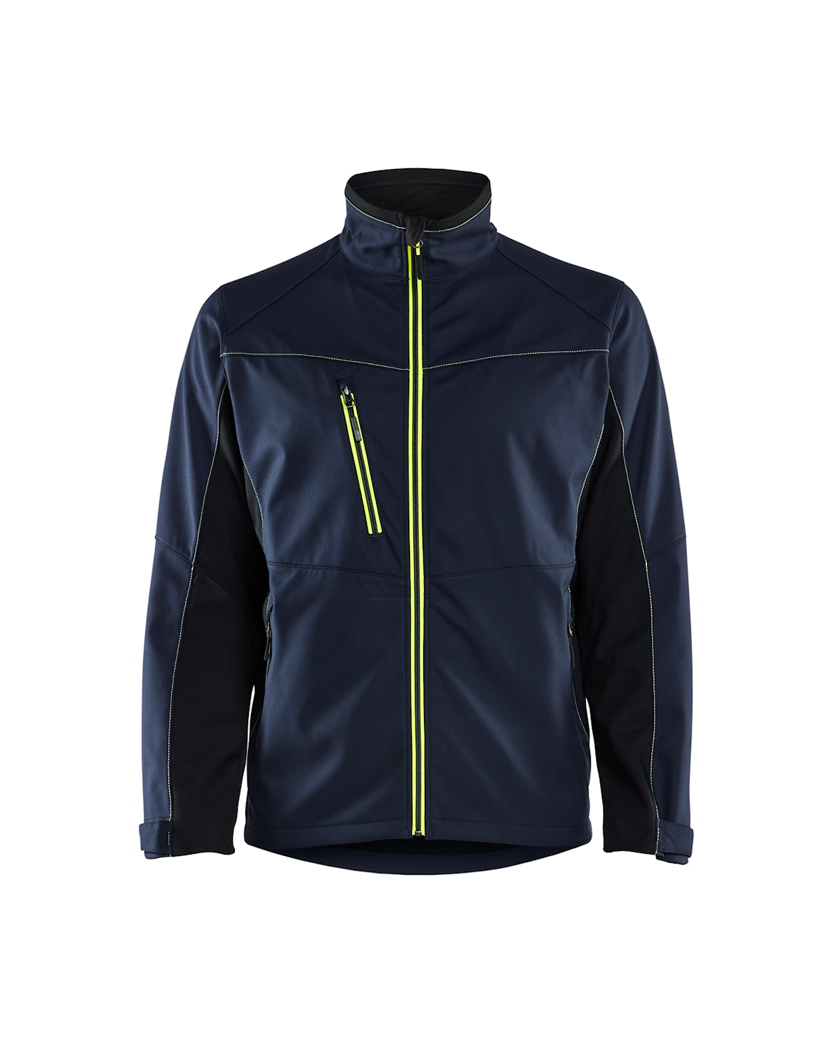 Blåkläder 4950-2516 Softshelljacka – Mörk marinblå/varselgul