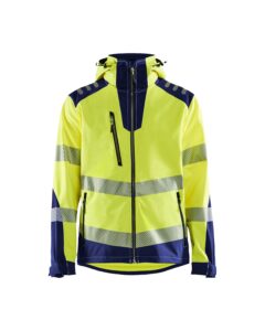 Blåkläder 4491-2513 Softshelljacka varsel – Varselgul/Marinblå