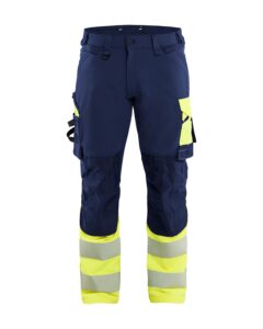 Blåkläder 1126-1648 Varselbyxa 4-vägsstretch – Marinblå/Varselgul