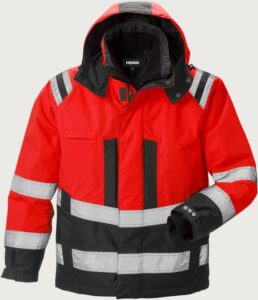 Fristads Varsel Airtech® Vinterjacka 4035 GTT, klass 3 – Varsel Röd/Svart (396)