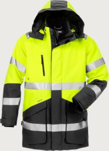 Fristads Varsel GORE-TEX 2-i-1 parkas 4989 GXB, klass 3 – Varsel Gul/Svart (196)