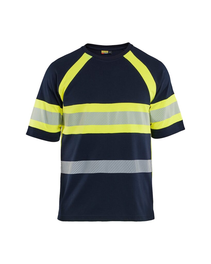 Blåkläder 3519-1737 T-shirt Multinorm Inherent – Marinblå/Varselgul