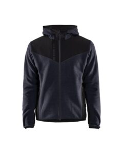 Blåkläder 5940-2536 Stickad Jacka med Softshell – Mörk marinblå/Svart