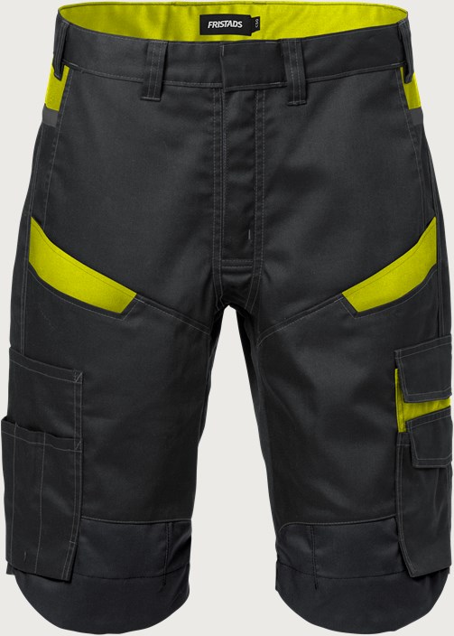 Fristads Shorts 2562 STFP – Svart/Neongul (982)