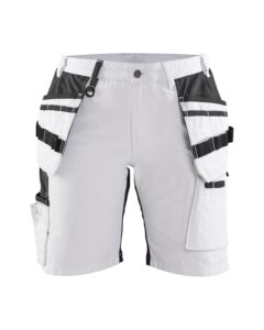 Blåkläder 7171-1000 Målarshorts Stretch Dam X1900 – Vit/Svart