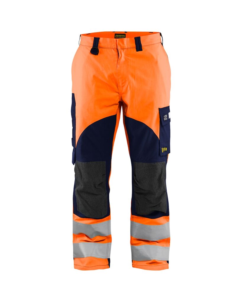Blåkläder 1588-1513 Byxa Multinorm Inherent – Varselorange/Marinblå