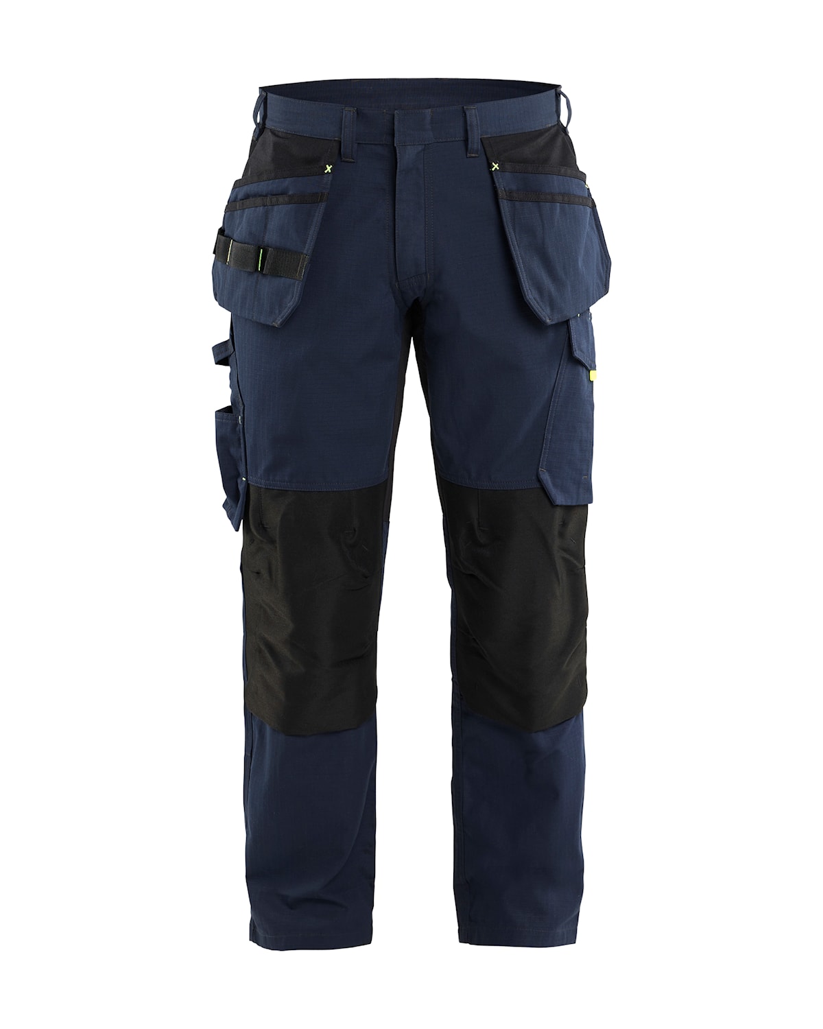 Blåkläder 1496-1330 Servicebyxa Stretch – Mörk marinblå/varselgul