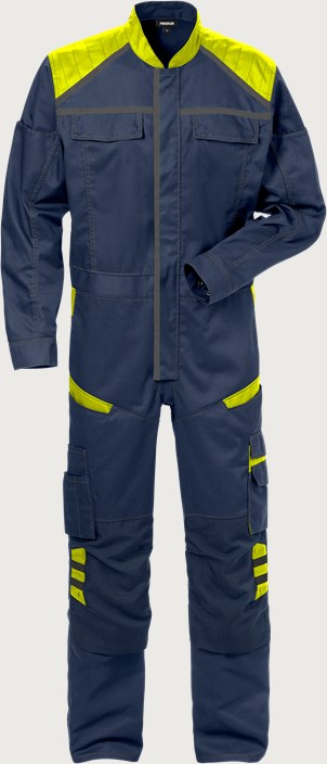 Fristads Overall 8555 STFP – Marinblå/Neongul (556)