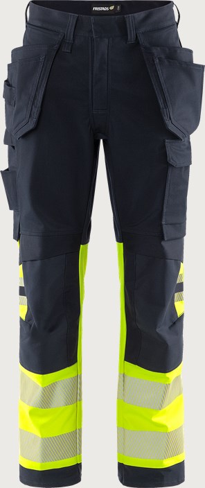 Fristads Flamestat Green hantverkarbyxa stretch 2950 GFS, klass 1 – Varsel Gul/Marinblå (171)