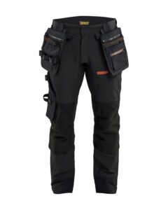 Blåkläder 1979-1649 ToolRig™ STRIKER Hantverksbyxa 4-vägsstretch – Svart/Rost