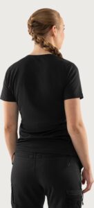 Fristads Acode heavy T-shirt stretch 1926 ELA, dam – Svart (940)