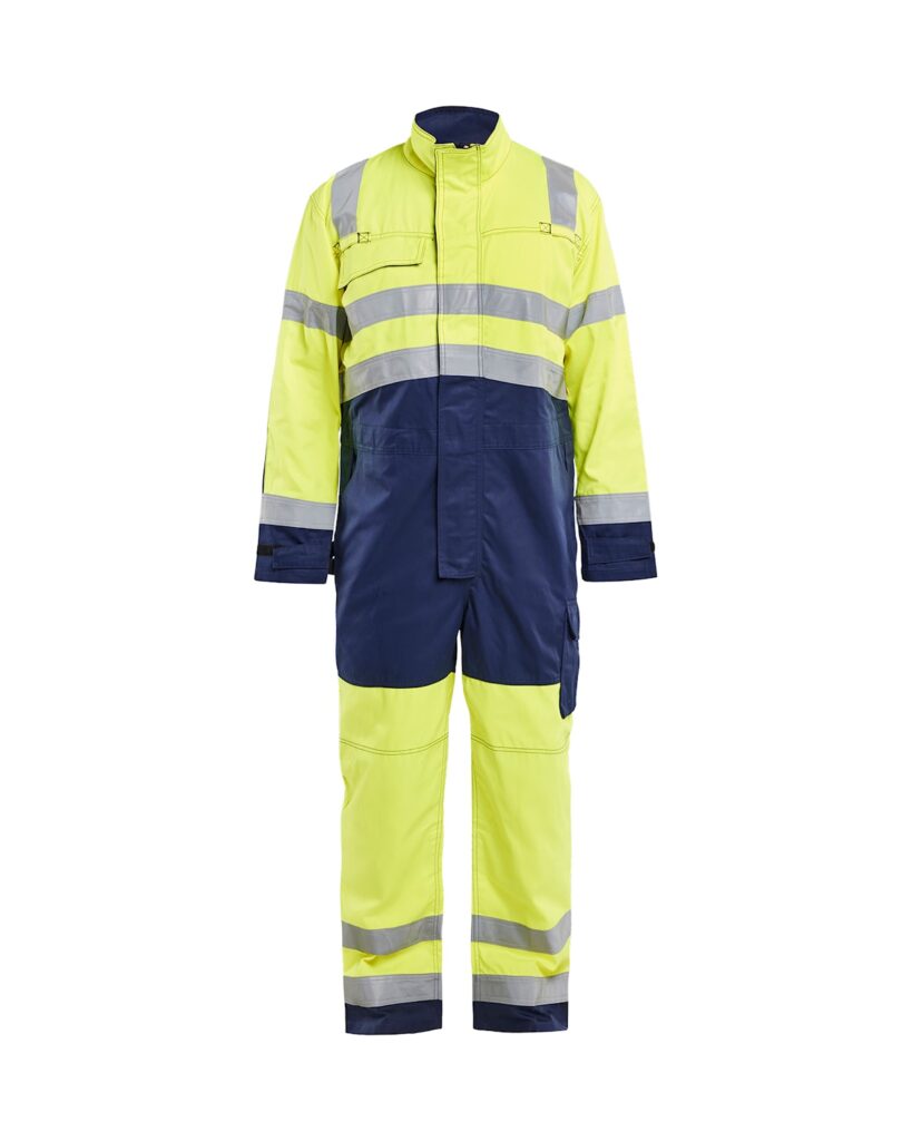Blåkläder 6373-1804 Varseloverall – Varselgul/Marinblå