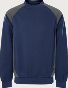 Fristads Green sweatshirt 7148 GSM – Marinblå/Grå (586)
