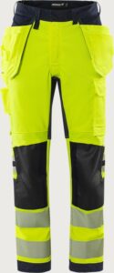 Fristads Flamestat Green hantverkarbyxa stretch aramid 2942 GFS, klass 2 – Varsel Gul/Marinblå (171)