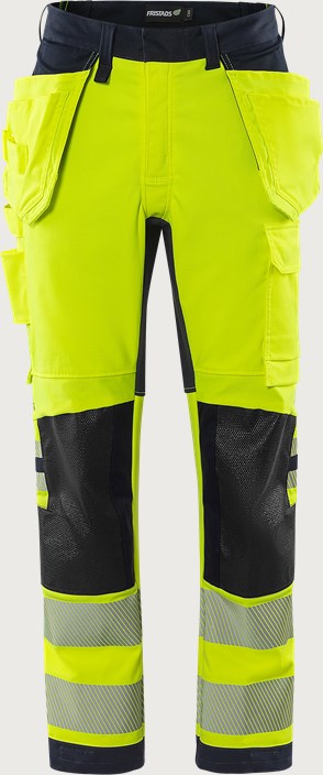 Fristads Flamestat Green hantverkarbyxa stretch aramid 2942 GFS, klass 2 – Varsel Gul/Marinblå (171)