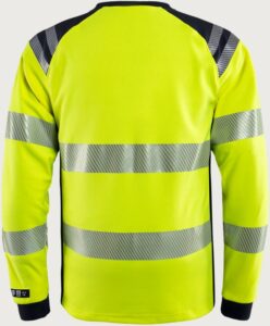 Fristads Flamestat långärmad T-shirt 7359 TFL, klass 3 – Varsel Gul/Marinblå (171)