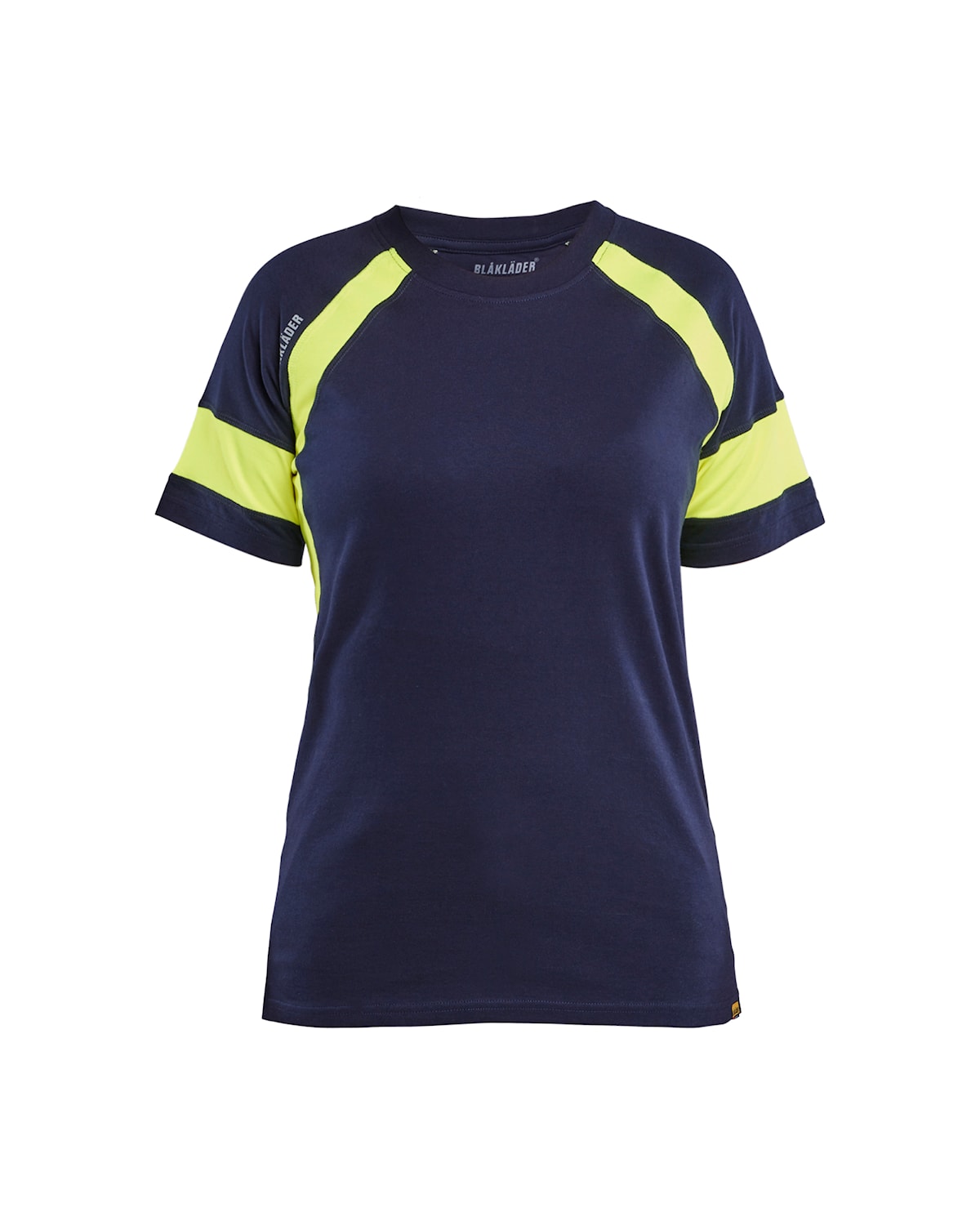 Blåkläder 3524-1030 T-shirt med Varsel Dam – Marinblå/Varselgul