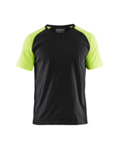 Blåkläder 3515-1030 T-shirt med varseldetaljer – Svart/Varselgul