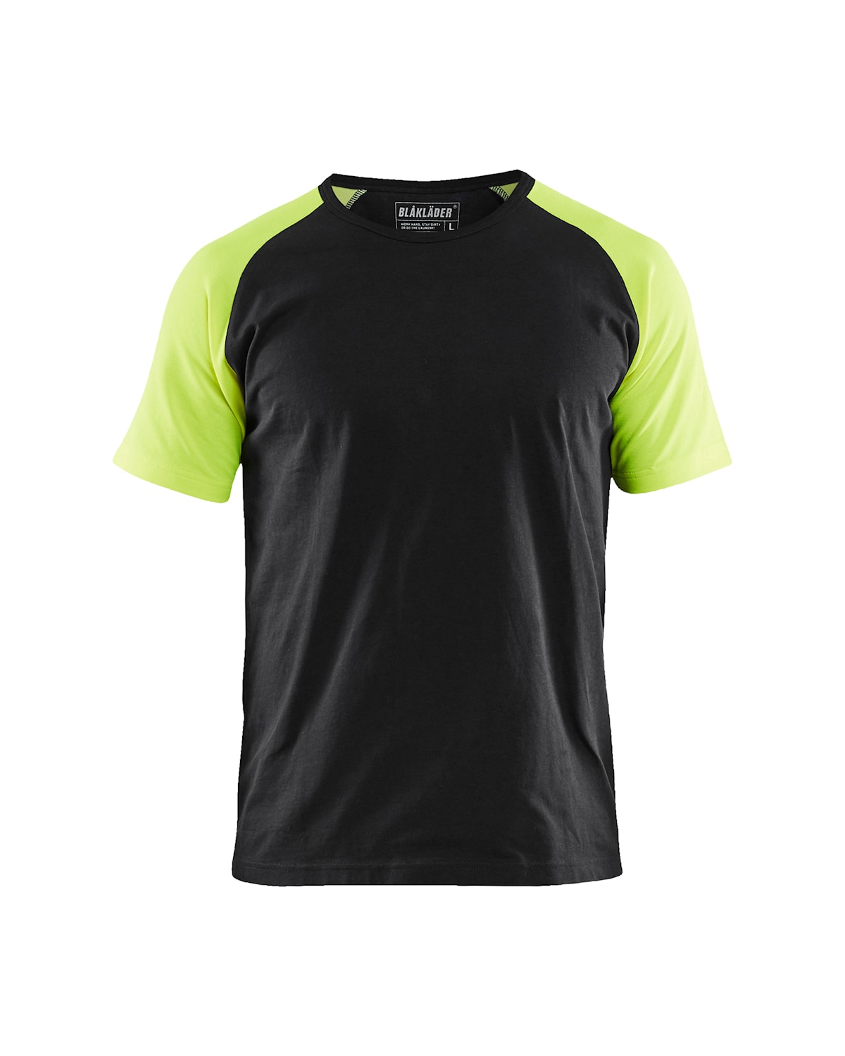Blåkläder 3515-1030 T-shirt med varseldetaljer – Svart/Varselgul